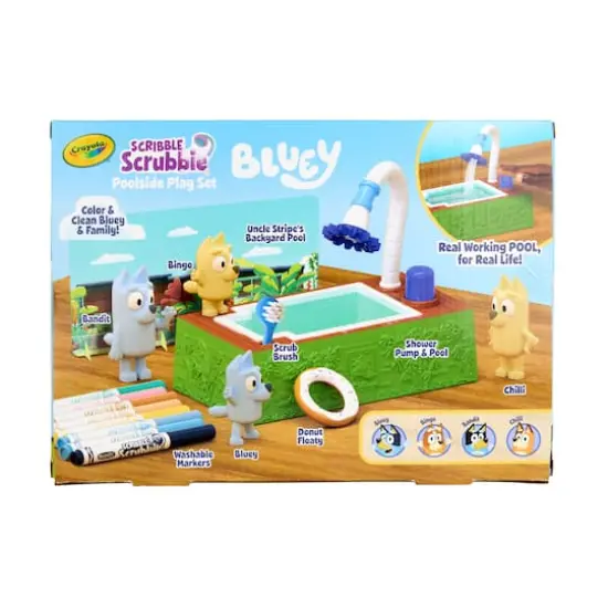 Crayola&reg; Scribble Scrubbie&reg; Bluey Poolside Playset, 4ct. {4}