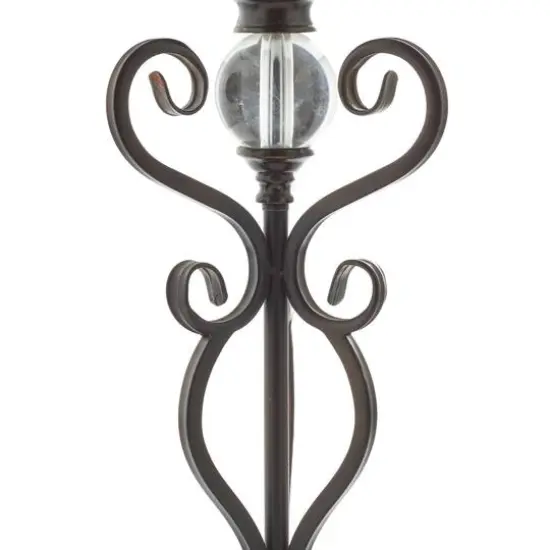 Set of 2" Brown Metal Mediterranean Uplight, 9" x 30" {6}