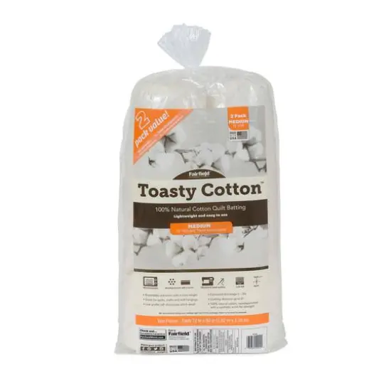Fairfield&trade; Toasty Cotton&trade; 2ct. Quilt Batting, 72" x 90"  {1}