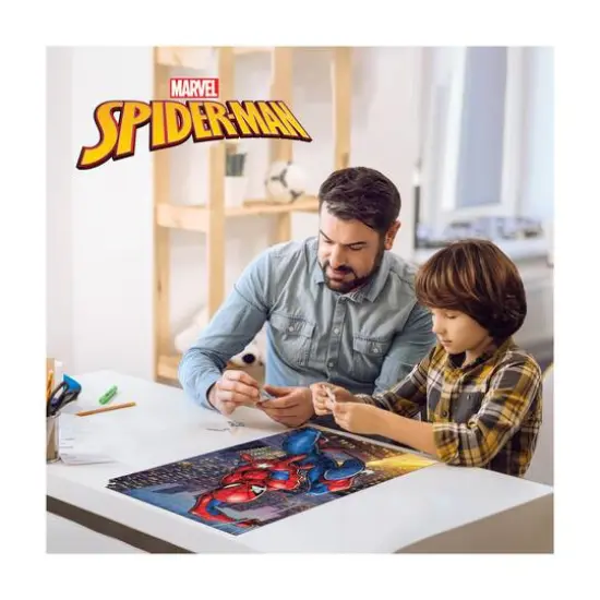 Marvel - Spider-Man 3D Lenticular Jigsaw Puzzle in a Collectible Shaped Tin: 300 Pcs {6}