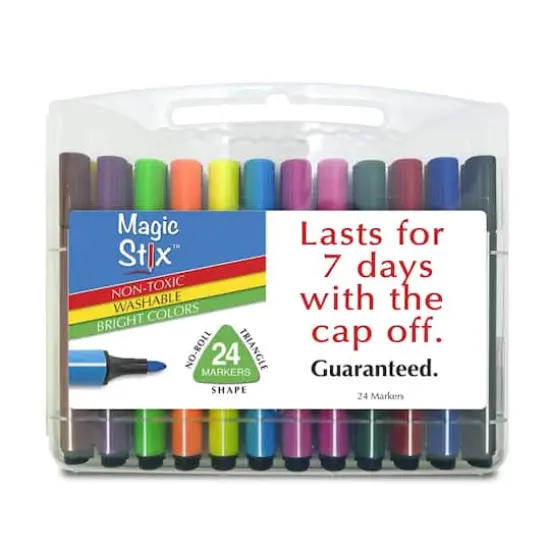 Magic Stix&trade; Triangular Markers, 2 Packs of 24 {3}