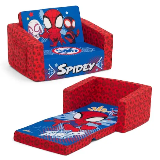 Marvel Spidey & His Amazing Friends Cozee Flip-Out 2-in-1 Convertible Chair To Lounger {1}