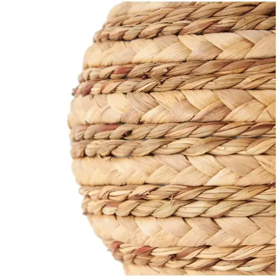 Brown Seagrass Handmade Braided Decorative Ball Orbs & Vase Filler Set {5}