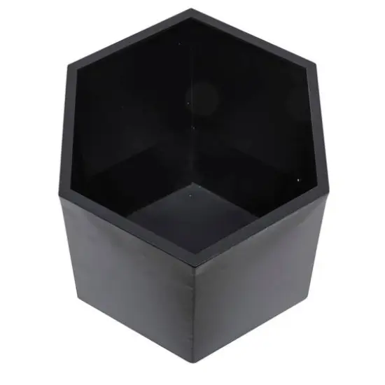 Black Modern Planter, Set of 3" 20", 16", 11" {6}