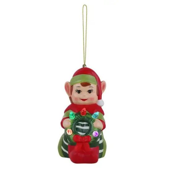 Mr. Christmas Nostalgic Ceramic Elf Ornament {1}