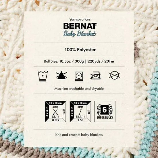 4 Pack Bernat&reg; Baby Blanket&trade; YarnBaby Denim {8}