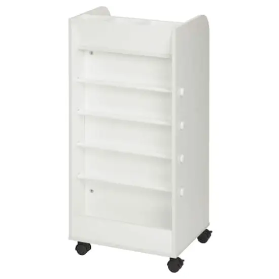 Honey Can Do 3-Drawer White Rolling Craft Cart with Drawers & Compartments {9}