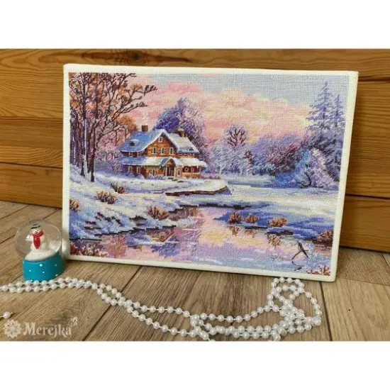 Merejka The First Snow Counted Cross Stitch Kit {4}