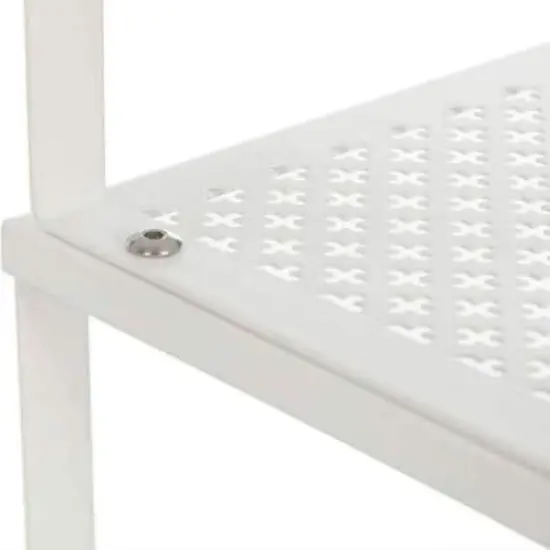 NEX&trade; White Expandable Counter Cabinet Shelf Organizer Set {4}