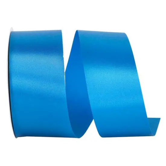 JAM Paper 1.875" x 50yd. Single Face Satin Allure Ribbon Deep Teal {1}