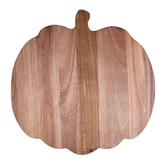 12" Wood Pumpkin Cutting Board by Makery&trade; {3}