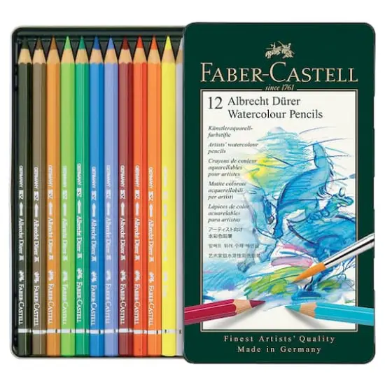 Faber-Castell Albrecht Durer 12 Color Watercolor Pencil Set {3}