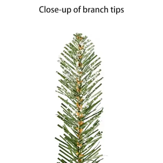 32" Pre-Lit Flocked Snowflake Wreath {6}