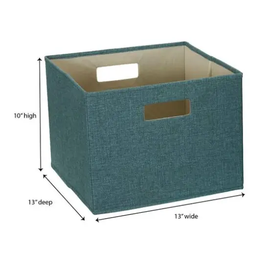 Household Essentials Storage Cubes, 2ct. Teal {4}