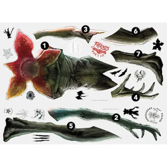 RoomMates Netflix Stranger Things Demogorgon Peel & Stick Giant Wall Decals {5}