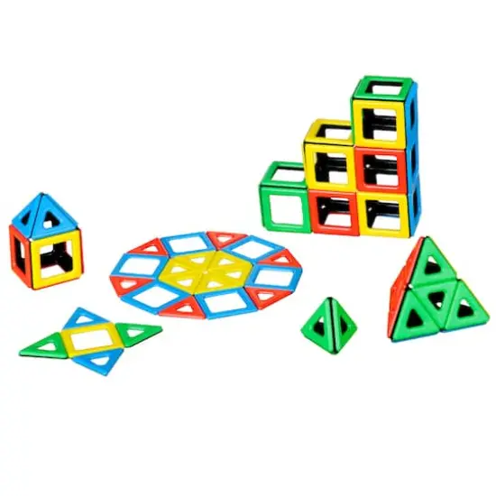 Polydron&reg; Magnetic Squares & Triangles Class Set, 96ct. {1}
