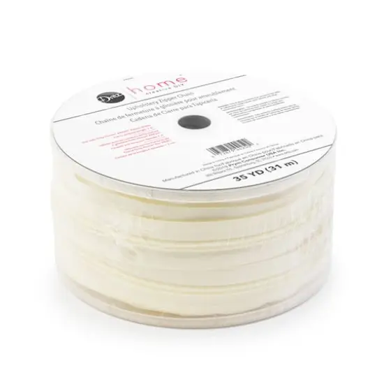Dritz&reg; Home Cream Nylon Upholstery Zipper Chain, 35yd. {3}