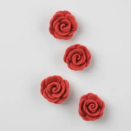PME Cake Sweet Street&reg; Rose Icing Decorations, 12ct. Red {3}