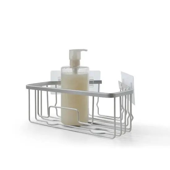 SunnyPoint 10" Aluminum Triangle Corner Storage Basket Silver {2}