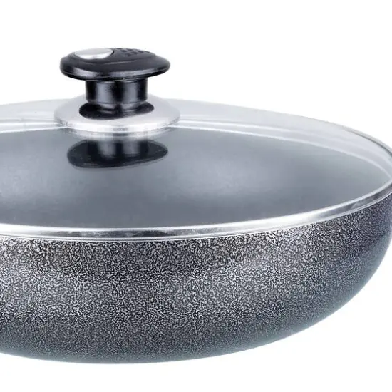Brentwood 11" Nonstick Aluminum Wok with Lid {5}
