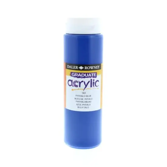 Daler-Rowney&reg; Graduate Acrylic, 500mL Pthalo Blue {1}