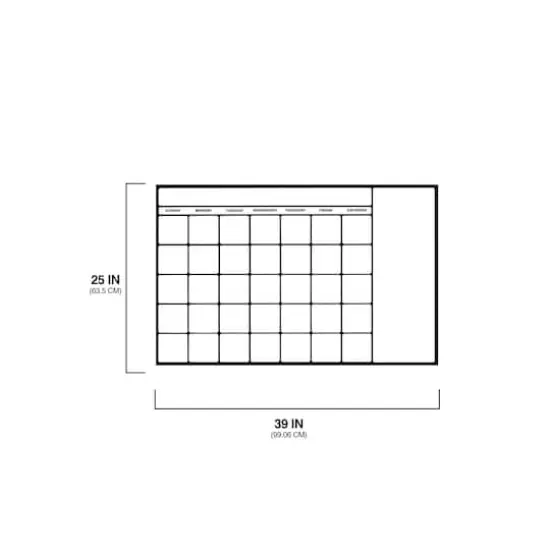 WallPops Black & White Dry Erase Calendar {6}