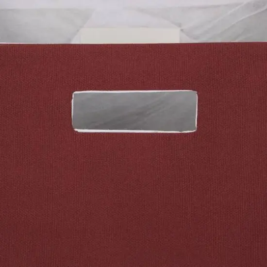 DII&reg; 13" Polyester Solid Storage Cube Barn Red {6}