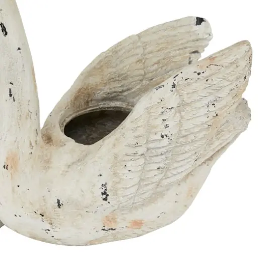 30" White Country Cottage Planter {5}