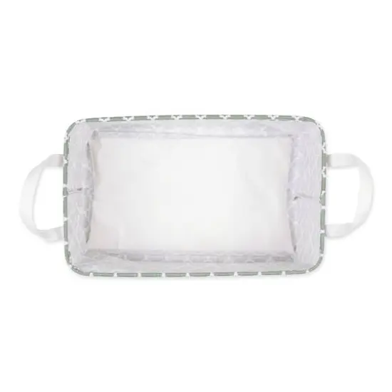 DII® Large Lattice PE-Coated Cotton Polyester Laundry Bin, 2ct. Artichoke Green {6}