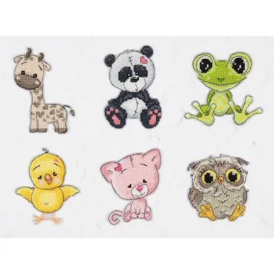 Luca-S Friends 3 Plastic Canvas Counted Cross Stitch Kit {1}