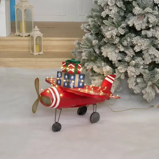 28.5" LED Plane with Gift Box Sculpture {3}