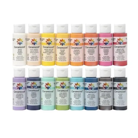 Delta Ceramcoat&reg; 16 Color Acrylic Paint Set {1}