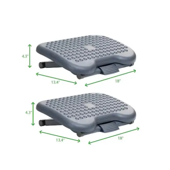 Mind Reader Black Adjustable Ergonomic Foot Rest, 2ct. {4}