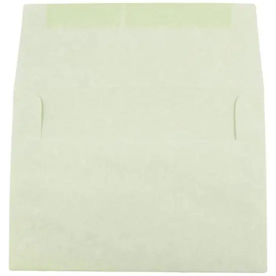JAM Paper 4.75" x 6.5" Parchment Invitation Envelopes, 50ct. Green Recycled {4}