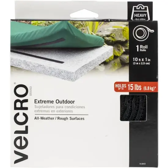 VELCRO&reg; Brand Black Extreme Outdoor Tape Roll, 10ft. {1}