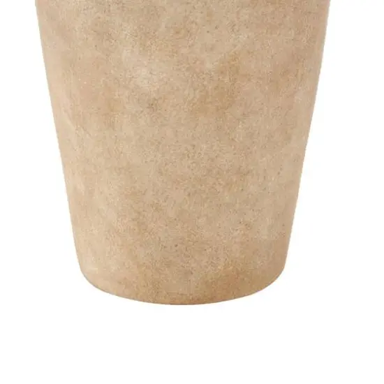 20" Brown Antique Ceramic Vase with Handles {5}