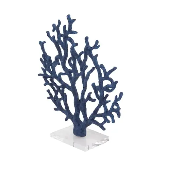 16" Blue Coastal Coral Sculpture {3}