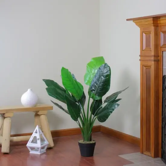 3.5ft. Potted Green Artificial Bird of Paradise Plant {5}