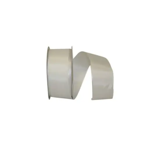 Reliant 1.5" x 25yd. Rhapsody Taffeta Wired Ribbon White {1}
