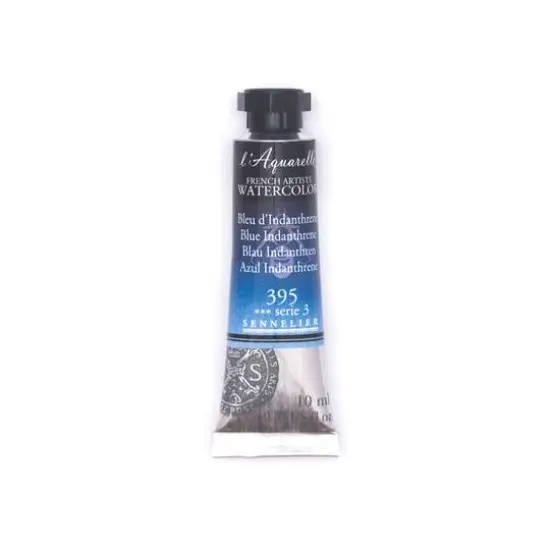 Sennelier French Artists' Watercolor, 10mL 395 Blue Indanthrene S3 {1}