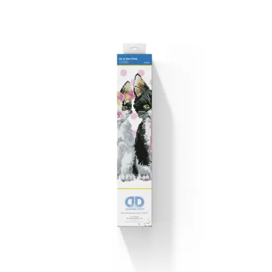 Diamond Dotz&reg; Intermediate Mr. & Mrs. Pink Diamond Painting Kit {4}