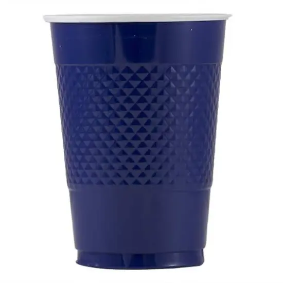 JAM Paper 16oz. Plastic Party Cups, 20ct. Navy Blue {3}