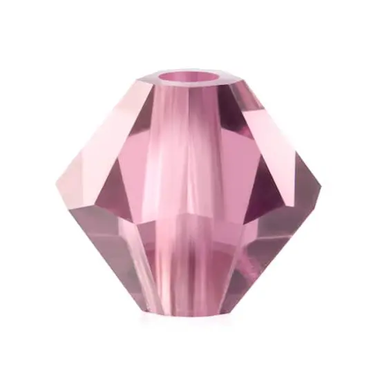 John Bead Preciosa 6mm Czech Crystal Rondelle Beads, 36ct. Light Amethyst {1}