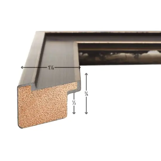 Craig Frames Metropolis Antique Pewter Picture Frame {3}