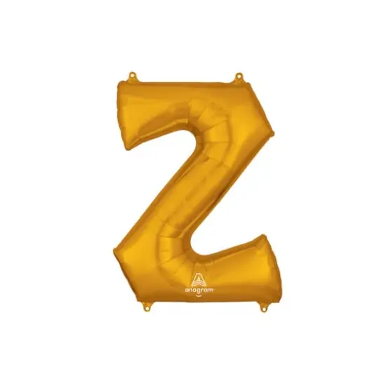 32" Gold Letter Foil Balloon Z {1}