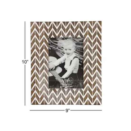 2 Pack Brown & White Modern 9" x 10" Frame {6}