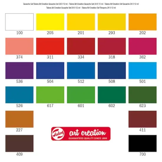 Talens Art Creation 24 Color Gouache Set {6}