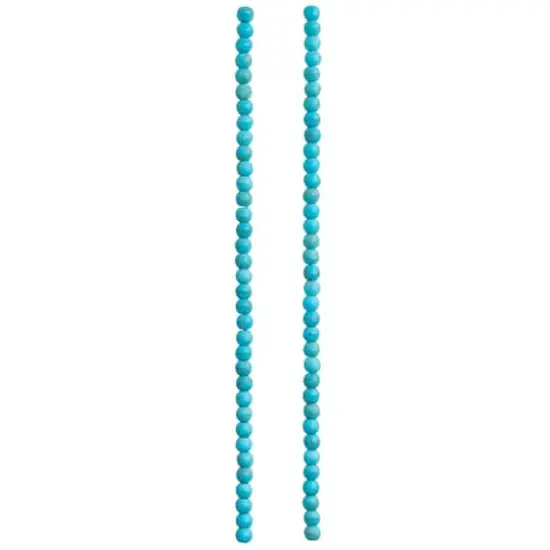 Turquoise Dyed Howlite Rondelle Beads, 4mm by Bead Landing&trade; {4}