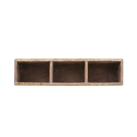 Hello Honey&reg; 20" Reclaimed Wood 3-Section Wall Container {1}