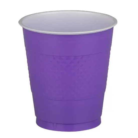 JAM Paper 12oz.Plastic Party Cups, 20ct. Purple {3}